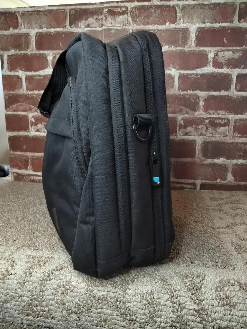 BAGSMART 17.3 Inch Expandable Laptop Briefcase Messenger Bag Black
